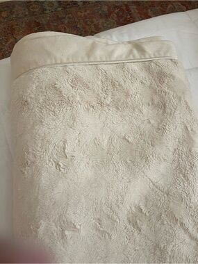 Plush Cream Throw Blanket